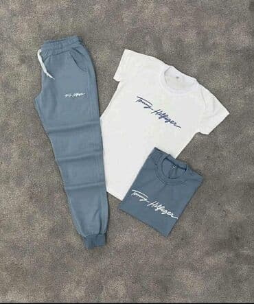 mantil s: Komplet, L (EU 52), M (EU 50), S (EU 48), Tommy Hilfiger, bоја - Tamnoplava, Pamuk — 4
