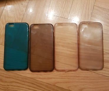 mali oglasi telefoni: Maska za iphone 6. svih 7 - 500 din. Providna, siva,  iks-oks. plava — 3