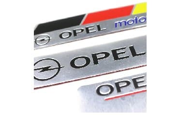 led ambijentalno osvetljenje za auto: Samolepljiva metalna pločica - OPEL MOTORSPORT Samolepljiva metalna — 6