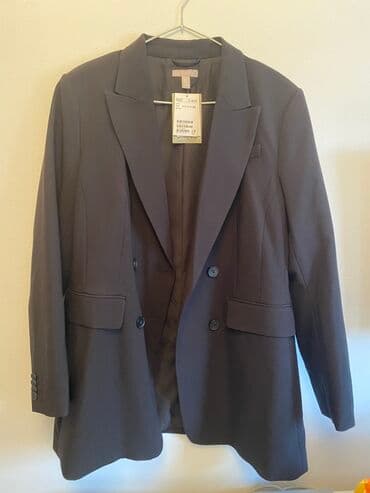 kompleti sako i pantalone za punije: H&M, XL (EU 42), Poliester, Jednobojni — 1