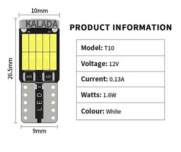 h7 led sijalice za auto cena: Led ubodne sijalice za poziciju,tablice i kabinu. Novo Sulfidne led — 8