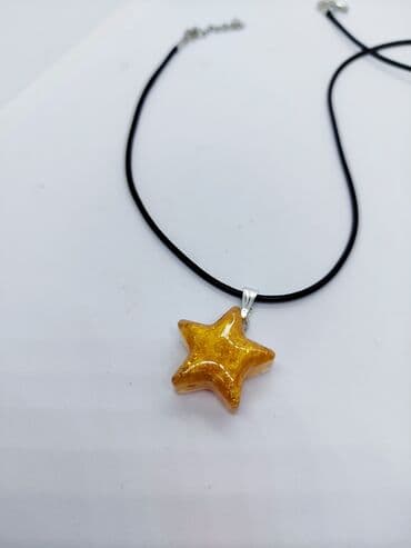 pandora privezak zaba: Ogrlica sa priveskom, Handmade, Materijal: Epoksi smola — 1