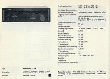 Elektronika: Tuner Yamaha CT-V1 star oko 45 godina, potpuno ispravan lepo hvata — 3