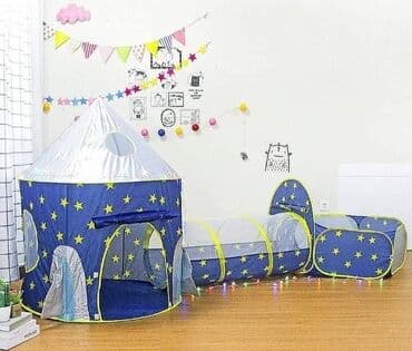 dexy co satori za decu: 🎪 3 u 1 Dečija Sklopiva Igraonica – Šator, Tunel i Igraonica sa — 4