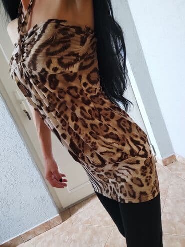 M (EU 38), Leopard, krokodil, zebra, bоја - Braon — 4