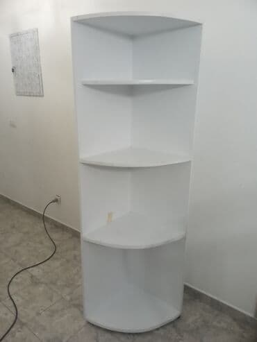 polovan namestaj iz inostranstva u palanci: Komoda za ugao bele boje dim visina 194 cm širina 71 cm širina — 4