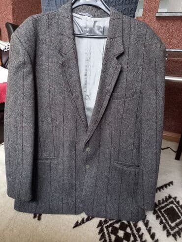 odelo deda mraza novi sad: Sako, 2XL (EU 56), bоја - Siva, Vuna — 5