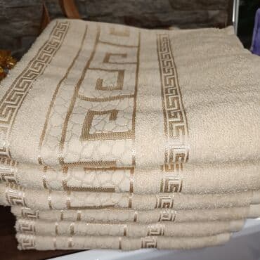peskiri: Set of towels, Geometrical, color - Beige — 2