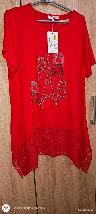kiko sjaj za usne lilly: 5XL (EU 50), Likra, Sa ilustracijom, bоја - Crvena — 1