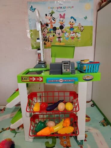 deciji tablet azbuka: Decija igracka Super market ima zvucnih efekta. Vrlo malo ostecena — 1