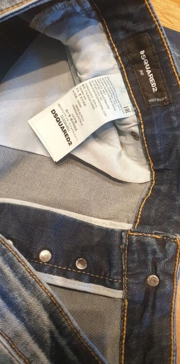 pantalone s: DSQUARED2 muske farmerke, original moderne, dole uže, kraci model — 3