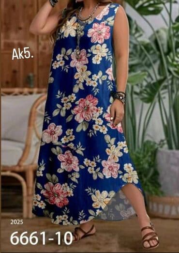 haljina bubamara: 3XL (EU 46), bоја - Šareno, Oversize, Top (bez rukava) — 3