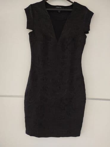 midi haljine h m: A-Dress S (EU 36), bоја - Crna, Koktel, klub, Drugi tip rukava — 1