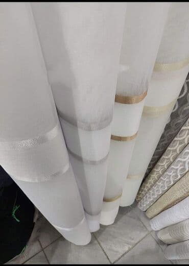 etisoni na metar: Light filtering curtains, color - White — 7