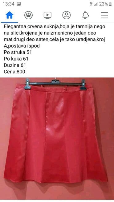 Lične stvari: 3XL (EU 46), bоја - Crvena — 1