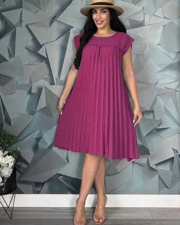 letnje elegantne haljine: 4XL (EU 48), 5XL (EU 50), 6XL (EU 52), bоја - Zelena, Oversize, Kratkih rukava — 2
