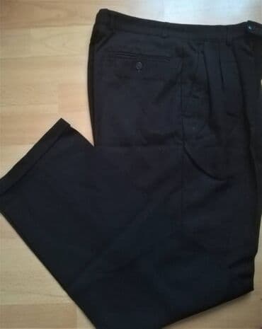 Muška odeća: Pantalone crne "Nicola*s" vel 104/46. Obim struka 72 cm, obim bokova — 2