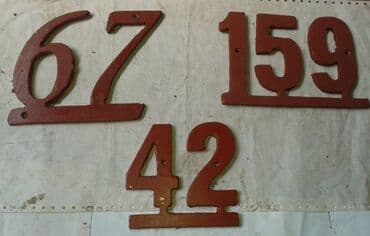 kese za pranje patika: Metalni kućni brojevi sa slike,-zalihe- za informacije zvati,šaljem — 2