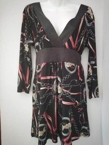 midi haljine h m: XL (EU 42), bоја - Crna, Dugih rukava — 1