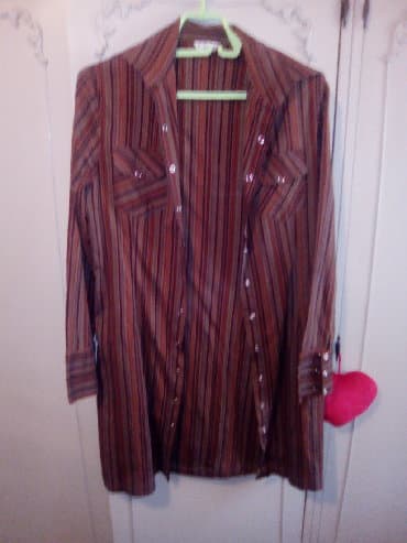 bluza s: C&A, M (EU 38), Pamuk, Prugasti, bоја - Braon — 1