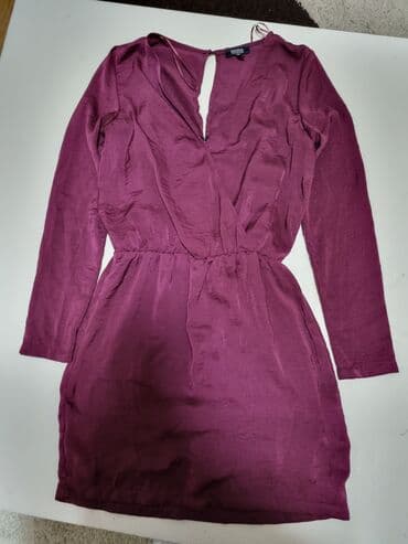 Haljine: 9Fashion Woman S (EU 36), bоја - Bordo, Dugih rukava — 1