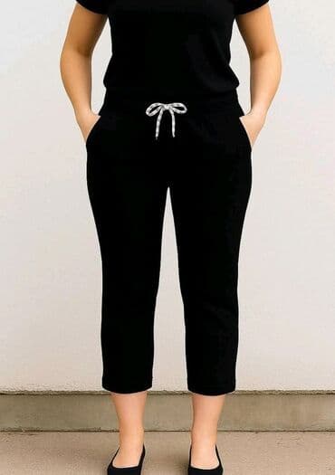 Pantalone: DVA PARA Crne I bele u kompletu Pamuk sa elastinom Vel. XL, 2XL