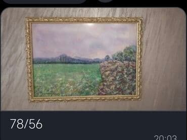 lavabo sa ormaricem i ogledalom: Slika, 78 x 56 cm, Upotrebljenо — 1