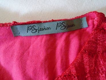 p s haljine nova kolekcija: PS Fashion S (EU 36), bоја - Crvena, Na bretele — 4