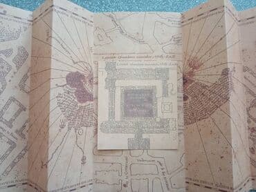 Hari Poter Mapa Marauders Map-Novo. Marauders map iz filma Harry — 5