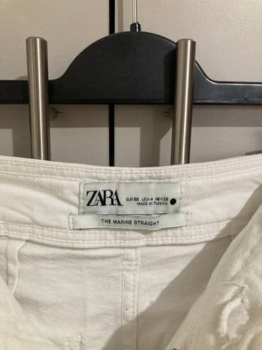 pantalone od vestacke koze: S (EU 36), Normalan struk, Zvoncare — 2