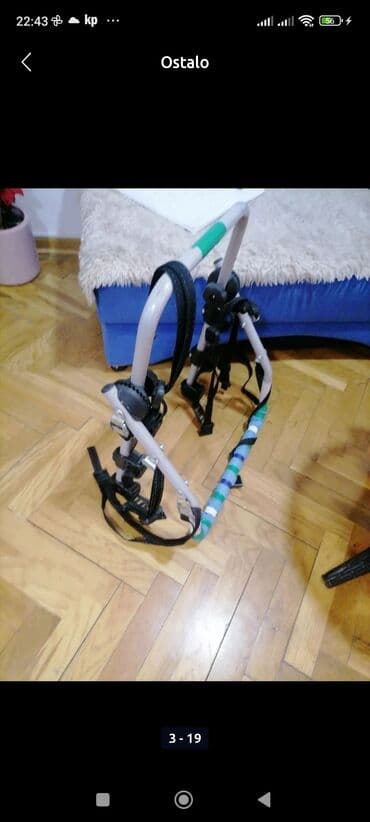 bicikl za mamu i bebu: Nosac za bicikla tri na gepek vratima(Hedzbek). Nosac je kao nov. ja — 1