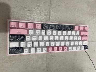 mehanicka tastatura: Roza mehanička tastatura sa 61 tasterom, sa prilagodljivim kapicama za — 3