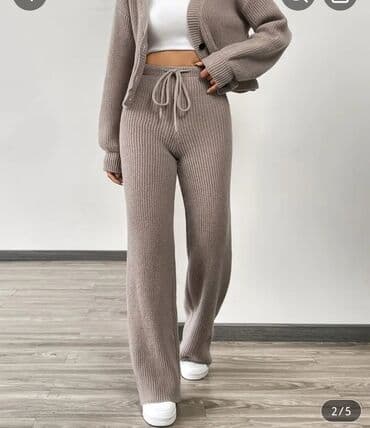 elegantne pantalone sa visokim strukom: L (EU 40), Visok struk, Šalvare — 4