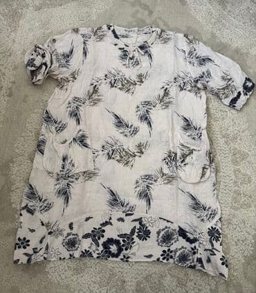 Haljine: 9Fashion Woman XL (EU 42), 2XL (EU 44), 3XL (EU 46), bоја - Bela, Oversize, Kratkih rukava — 1