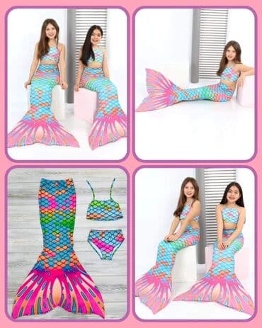 dexy co igracke za decu od 3 godine: 🧜🏼‍♀️ Sirena trodelni kupaći kostimi 🥰 Veličine od 2 do 14 godina — 5