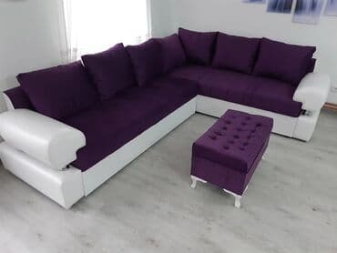 Ugaone garniture: Ugaona Glorija Dimenzija 310x200cm Zicano jezgro Razvlaci se ift — 1