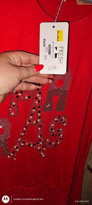 kiko sjaj za usne lilly: 5XL (EU 50), Likra, Sa ilustracijom, bоја - Crvena — 2
