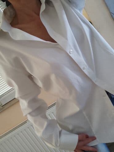 H&M, S (EU 36), Jednobojni, bоја - Bela — 4