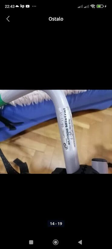 bicikl za mamu i bebu: Nosac za bicikla tri na gepek vratima(Hedzbek). Nosac je kao nov. ja — 9