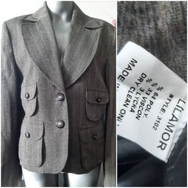 kompleti sako i pantalone za punije: XL (EU 42), Jednobojni — 3