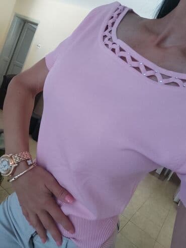 H&M, S (EU 36), Jednobojni, bоја - Roze — 4