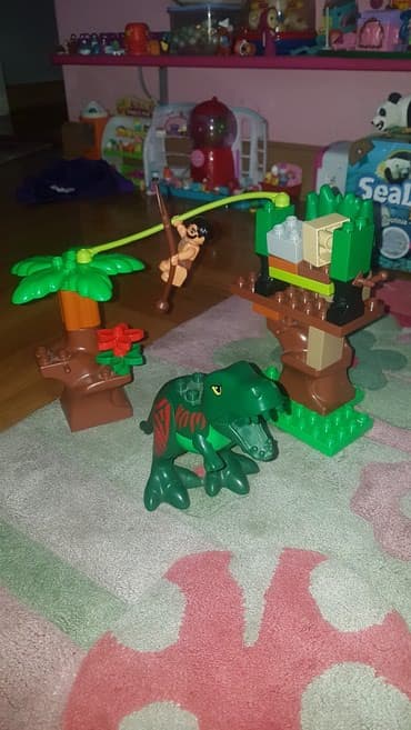 jeftine lego kocke: Lego duplo set 5597 .na zadnjoj slici su tri seta i 5596. dinosaurus — 5