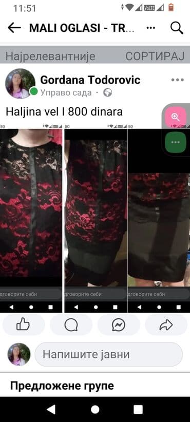 sampon sa belim lukom: H&M M (EU 38), bоја - Šareno, Večernji, maturski, Na bretele — 1