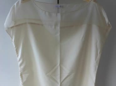 elegantna bluza: S (EU 36), Poliester, Jednobojni, bоја - Bež — 3