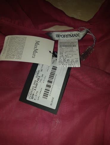 kosulja sa masnom: Max Mara, S (EU 36), Jednobojni, bоја - Bordo — 1