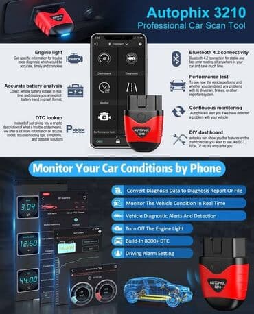 kamera za auto 360 stepeni: AUTOPHIX 3210 Bluetooth OBD2 Auto Dijagnostika Detalji o proizvodu — 5