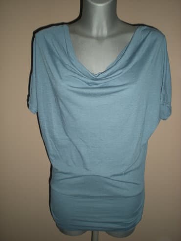 bluza s: S (EU 36), Jednobojni, bоја - Svetloplava — 1