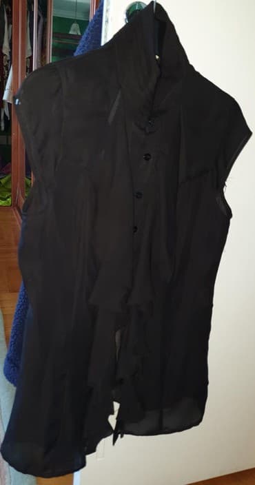 providne bluze od tila: Guess, S (EU 36), Jednobojni, bоја - Crna — 6