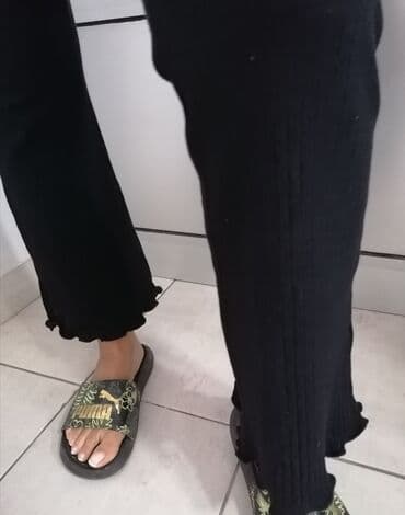 elegantne pantalone sa visokim strukom: S (EU 36), Visok struk, Zvoncare — 2