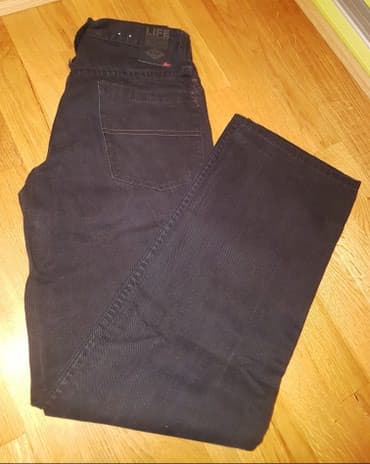 elegantne pantalone sa visokim strukom: Muske farmerke, crne boje. Firma LEE COOPER, original su. Fazonske ! — 5